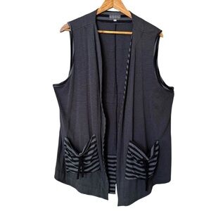 Iridium Tunic Vest XL Ecuador Lagenlook Patchwork Asymmetric Cotton Lyrca Boho